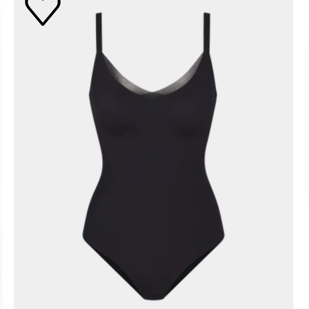 Honeylove “crossover cami bodysuit” black shapewear